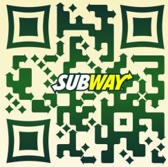 QR code. Scan to download the Subway app